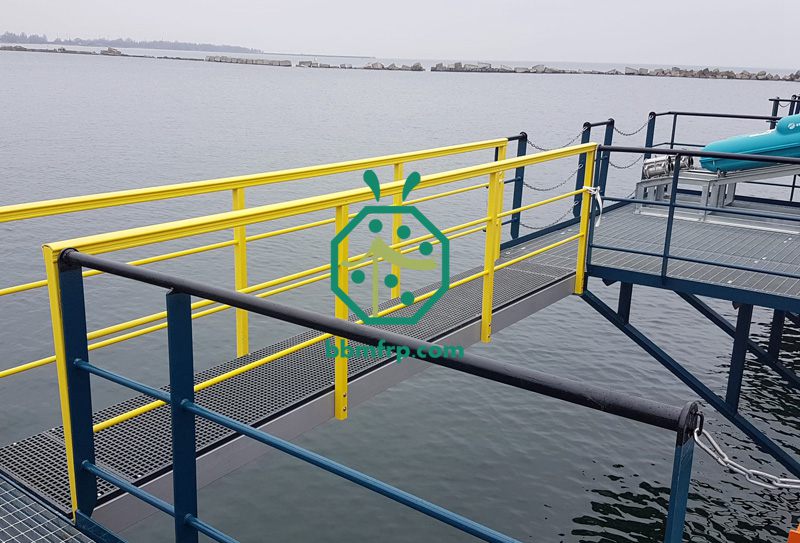 Marine Platform Fiberglass Walkway Grating