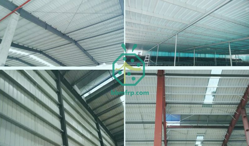 Anti-corrosion fiberglass roof purlin for alumina workshop construction